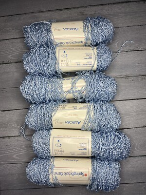 Spring Brook Yarns Aurora Blue Sport Weight Yarn 50g Each Lot Of 6