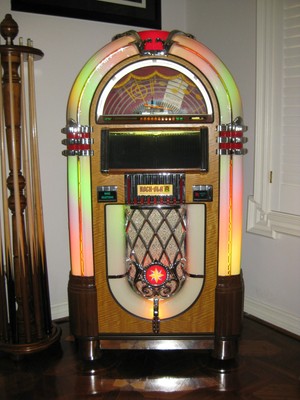 rockola-wurlitzer style 1015 bubbler-100 cd juke