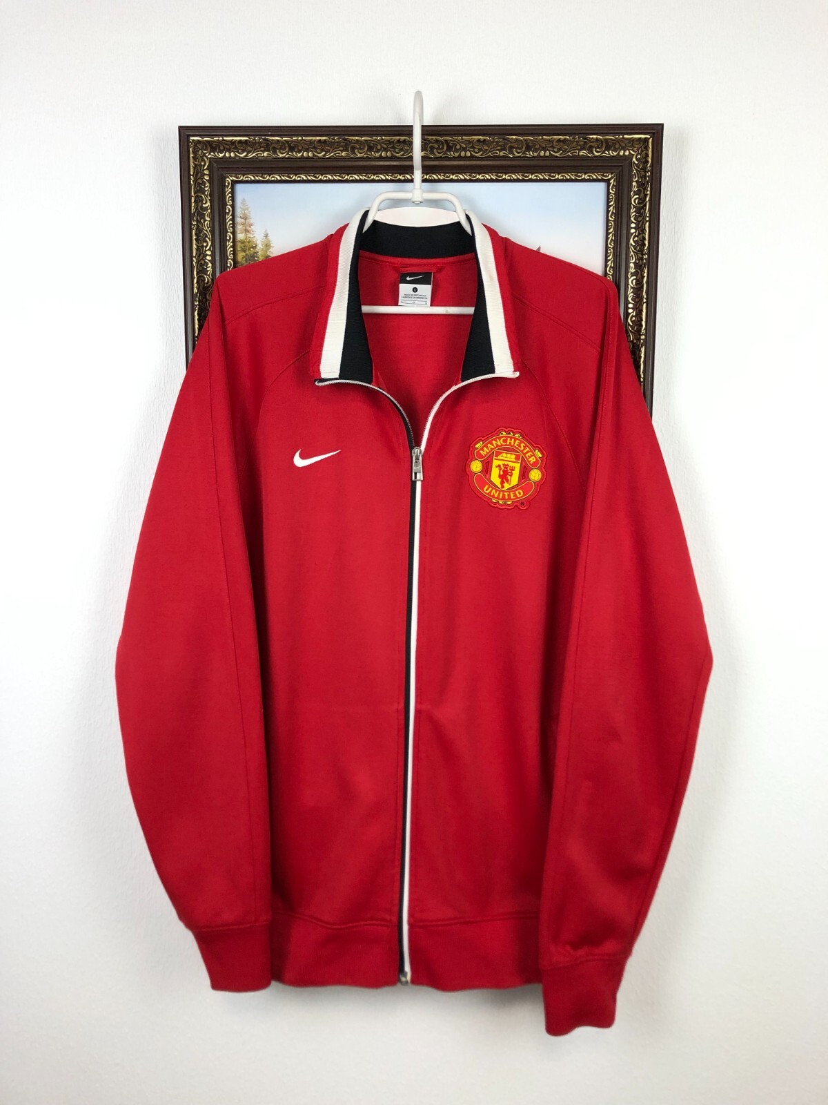 希少✨NIKE × MANCHESTER UNITED track jacket Nike X Manchester United Track Jacket Red Medium | eBay