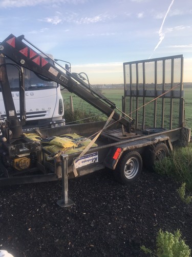 hiab crane trailer