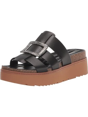 

FRANCO SARTO Женские черные сандалии без шнуровки на танкетке Patricia на платформе 1-1/2 дюйма, размер 6,5 м, Черный, I0571L1