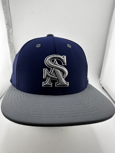 SA Saints Baseball Cap Hat Blue Fitted Zephyr Hat Extra Large