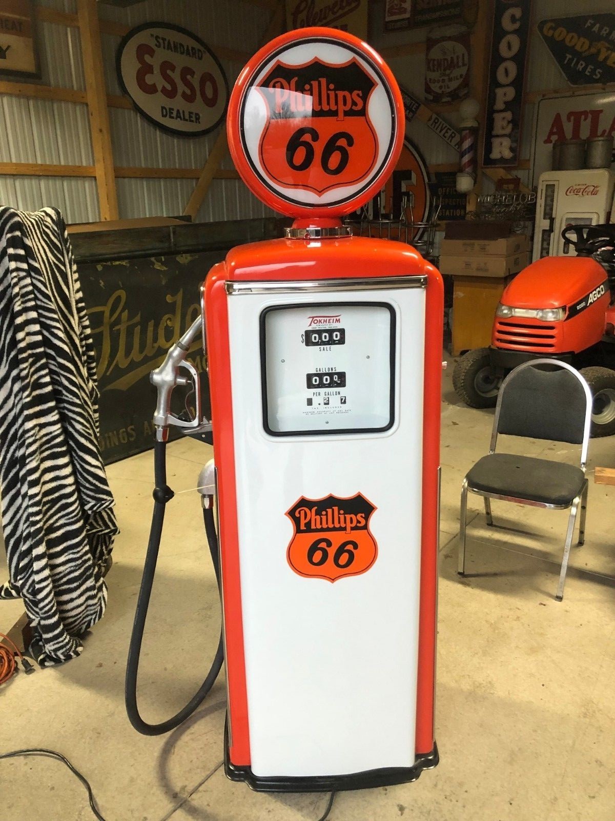 TOKHEIM 39 SHORT PHILLIPS 66 GASOLINE GAS STATION SIGN OIL PUMP