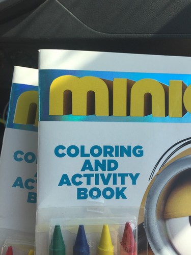 LOT OF 3 Minions Coloring Book with Crayons by Bendon N631