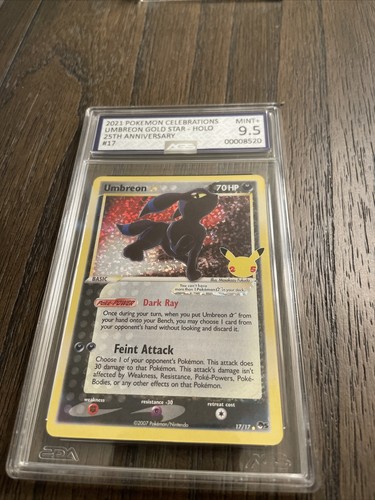 Umbreon ☆ 17/17 25th Celebrations Pokemon Umbreon Star 17/17 Celebrations: Classic Collection