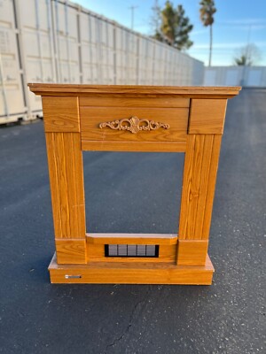 32'' Fireplace Wall Faux Wood Cabinet Mantle Georgian-style/Film Theater TV Prop