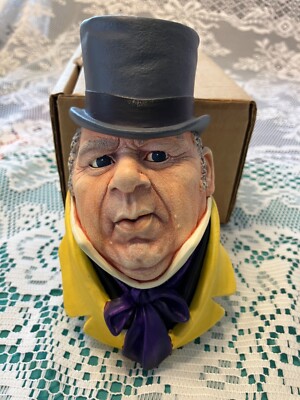 Vintage Bosson ''Mr. Micawber '' Chalkware # 22 w/box & tag Wall Decor - Fast Ship