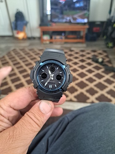 Casio G-Shock 5230 JA Digital Watch Black/Blue Rubber