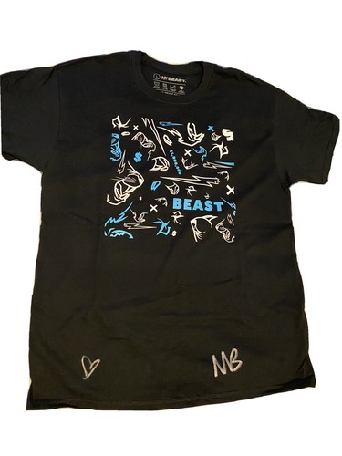 Pre-owned The Limited Mr Beast Limited Edition Signed T-shirt In Black