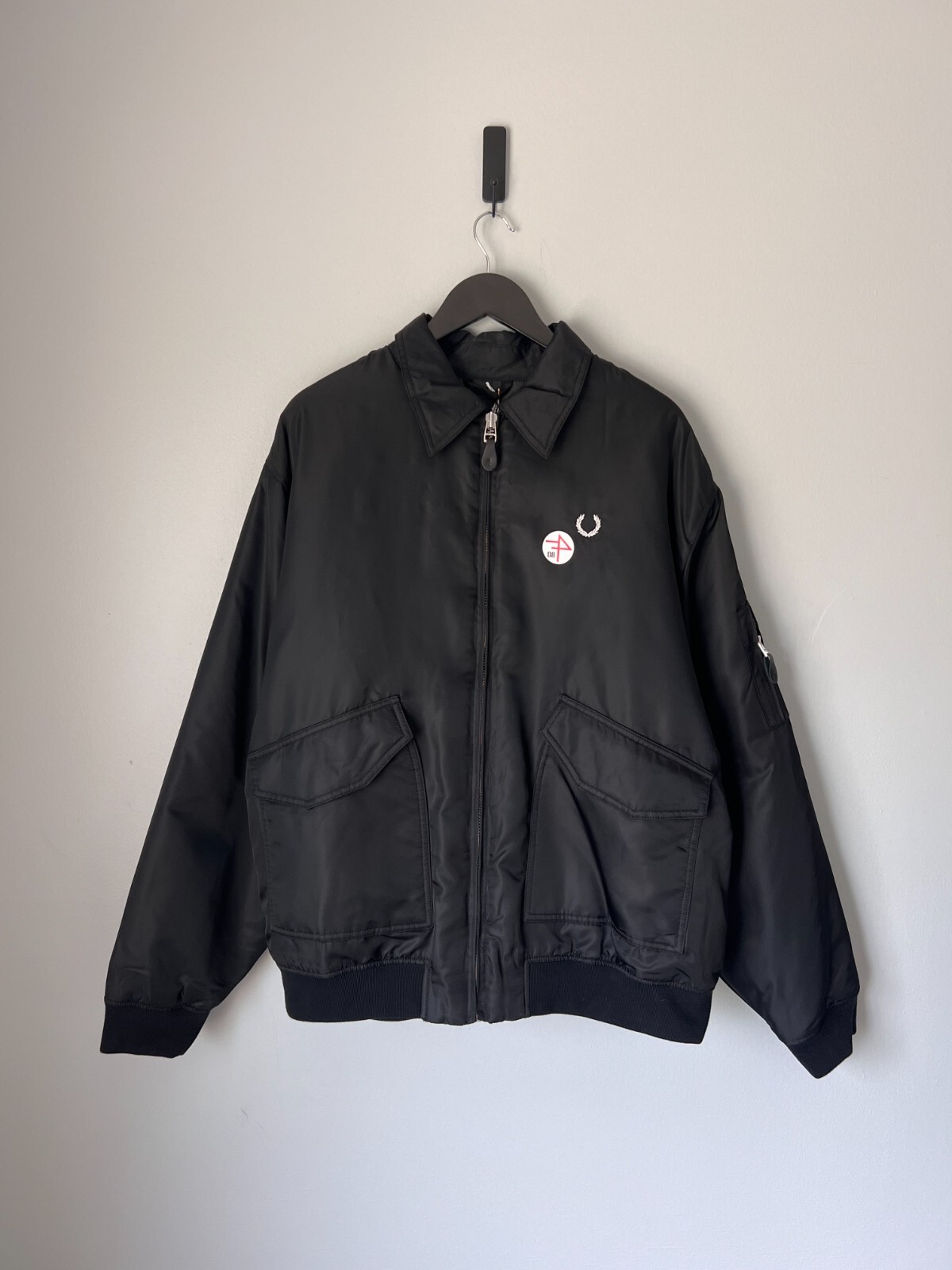 Raf Simons x Fred Perry Printed Flight Jacket - Size Large Raf Simons x Fred Perry Printed Flight Jacket - Size Large