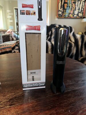 Brookstone Automatic Wine Opener Effortless Cork Removal in One Touch