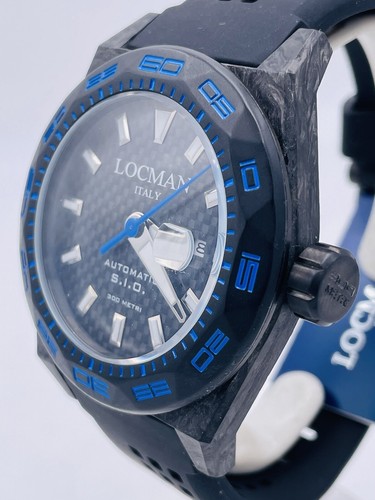 Pre-owned Locman Stealth Carbon Watch 300m 216kb/1095 Automatic Discounted