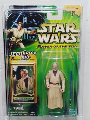 Star Wars Potj Obi-Wan Kenobi Jedi Knight Action Figure & Star Case ~ Misp