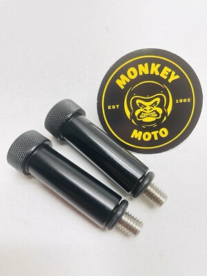 2018+ Honda Monkey 125 Z125 Genuine Monkey Moto CNC Seat Bolt Kit R/L BLACK NEW!