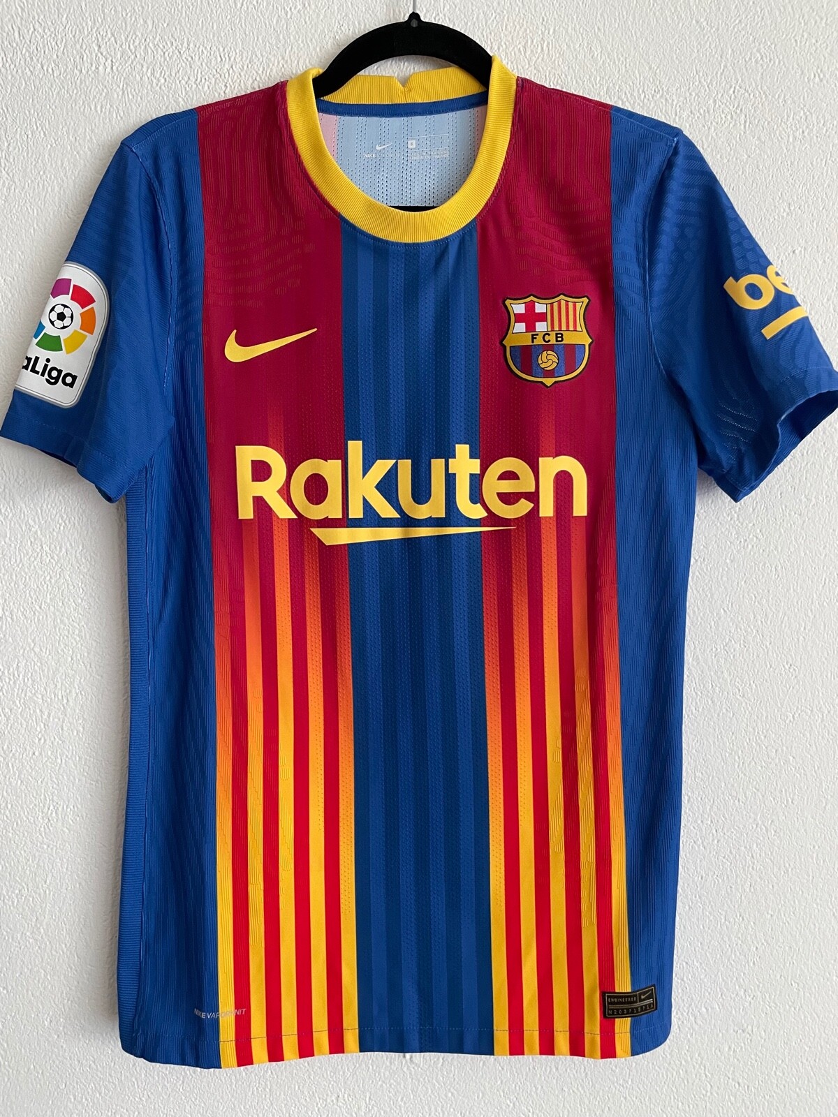 FC BARCELONA MESSI CLASSICO 2020 MATCH ISSUE MAILLOT SHIRT JERSEY