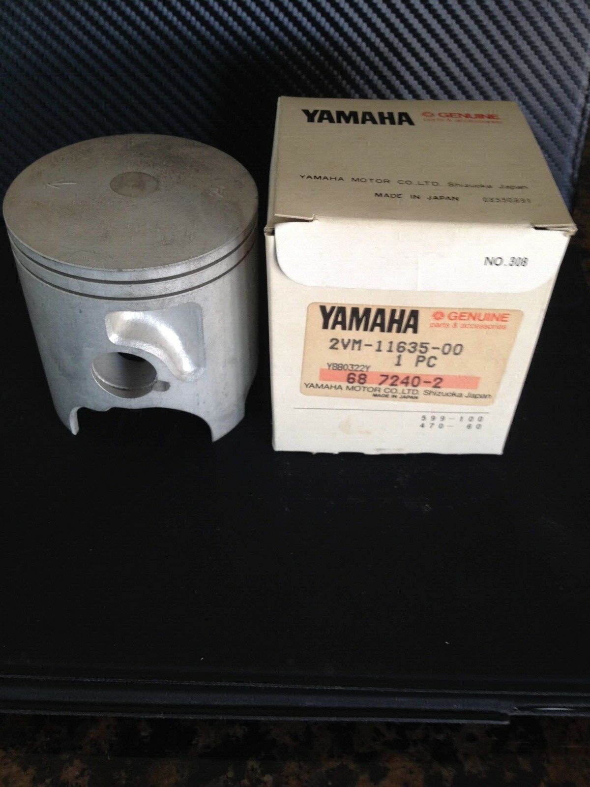 YAMAHA OEM PISTON 1ST O/S 0.25 YZ250 1988-1990 2VM-11635-00