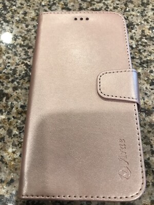 Arae iPhone XR Rose Gold PU Leather Card SLot SHockproof Case Pre-owned