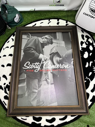 Scotty Cameron Framed Plastic Sign 28x37in Rare Shop Display
