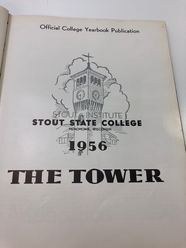 Stout State College The Tower 1956 Yearbook Menomonie, Wisconsin