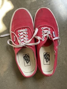 red authentic vans