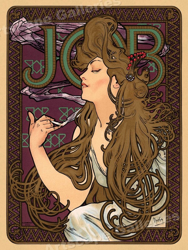 [画集] ALPHONSE MUCHA F. Champenois Imprimeur Editeur (1897) by Alphonse Mucha