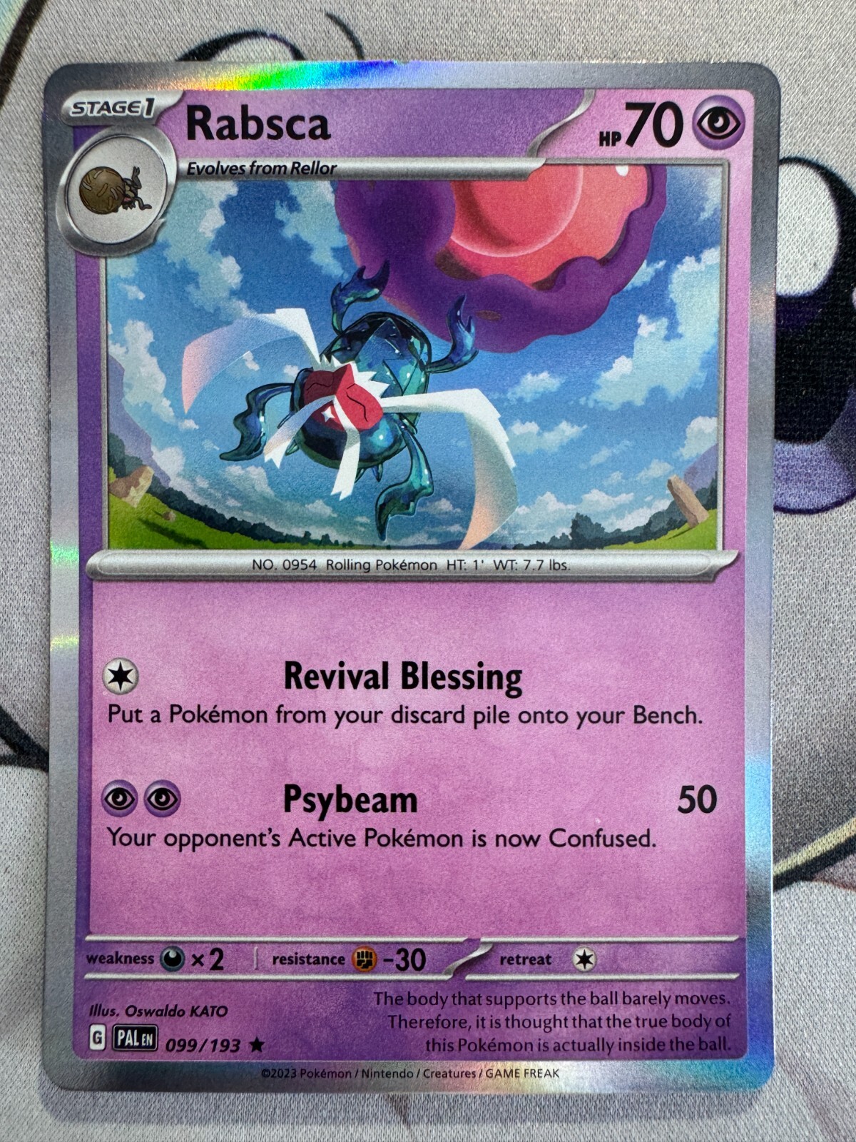 Rabsca Holo English Pokemon TCG BKAZ873 | eBay