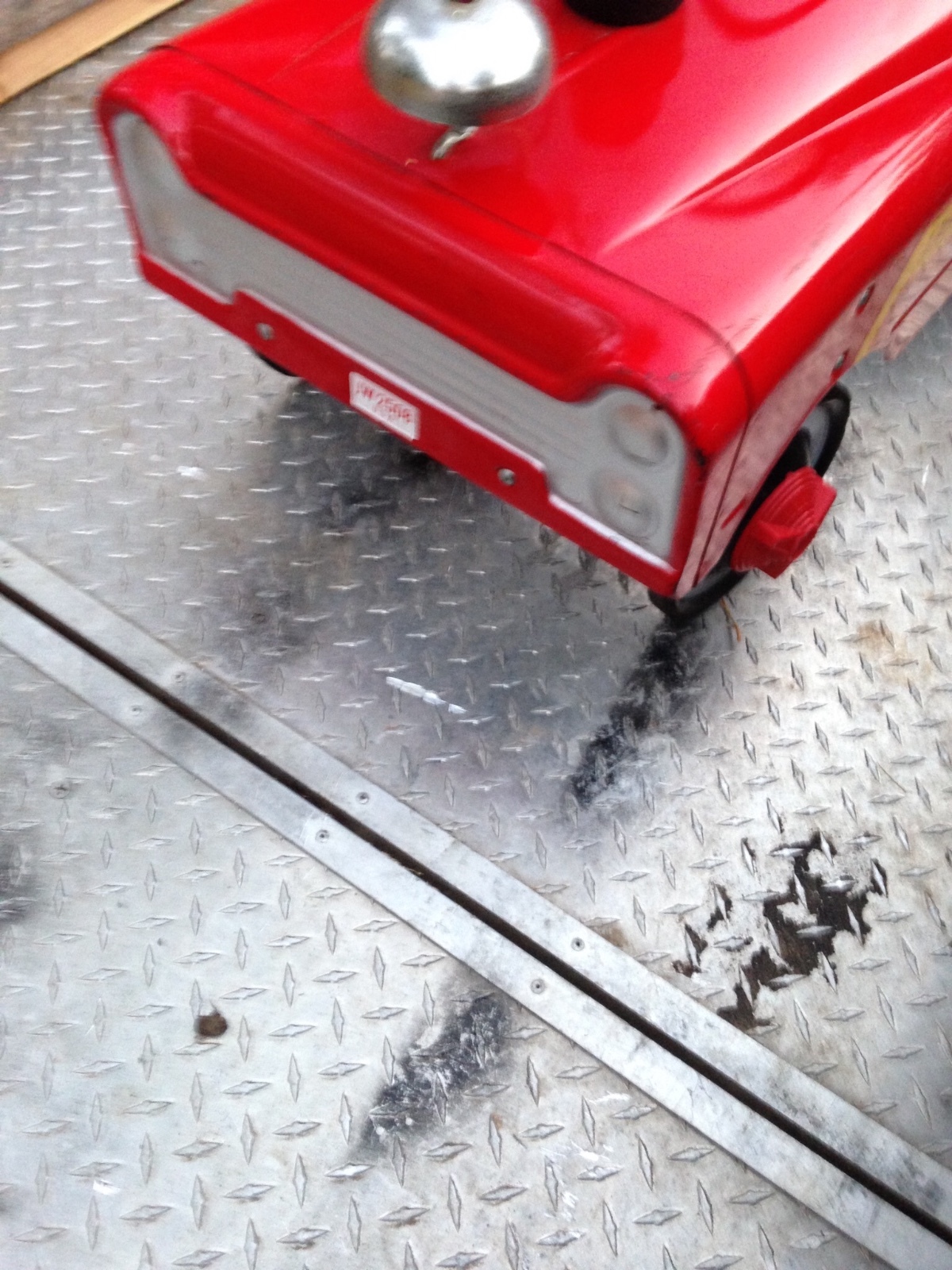 AMF VINTAGE PRESSED STEEL PEDAL CAR FIRE TRUCK #508