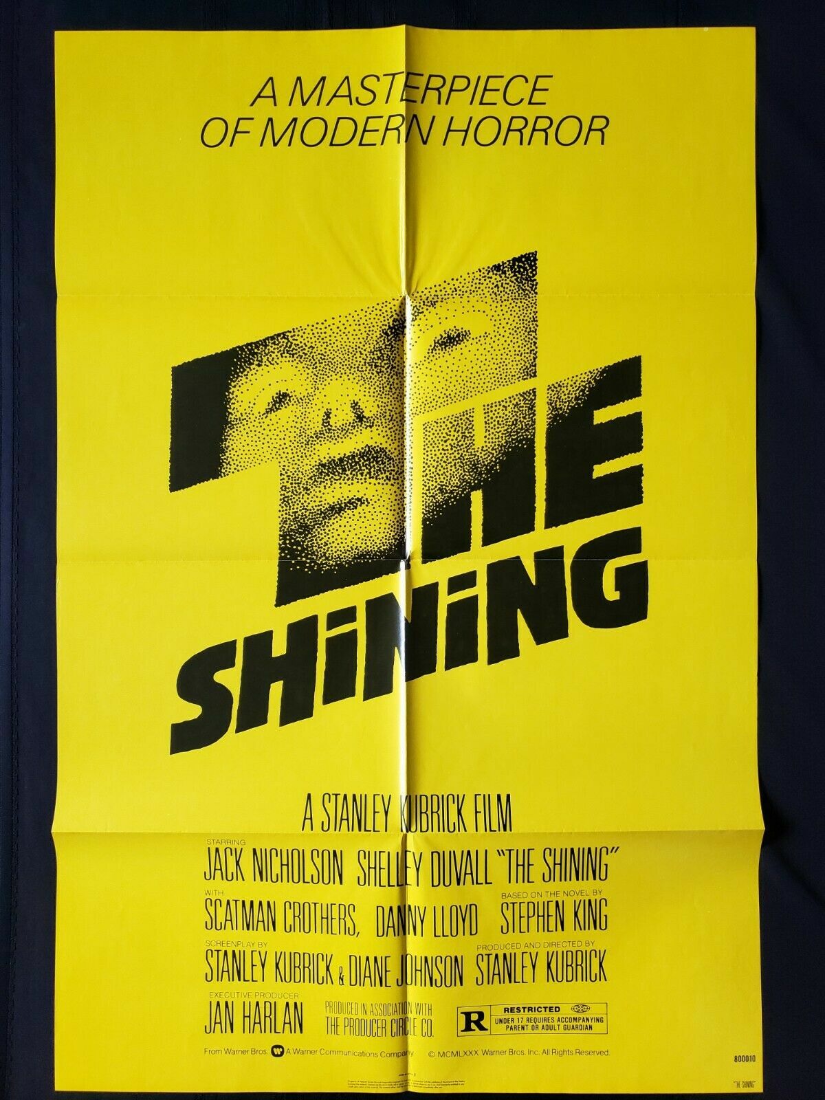 THE SHINING 1980 ORIGINAL MOVIE POSTER MINT C10 RARE