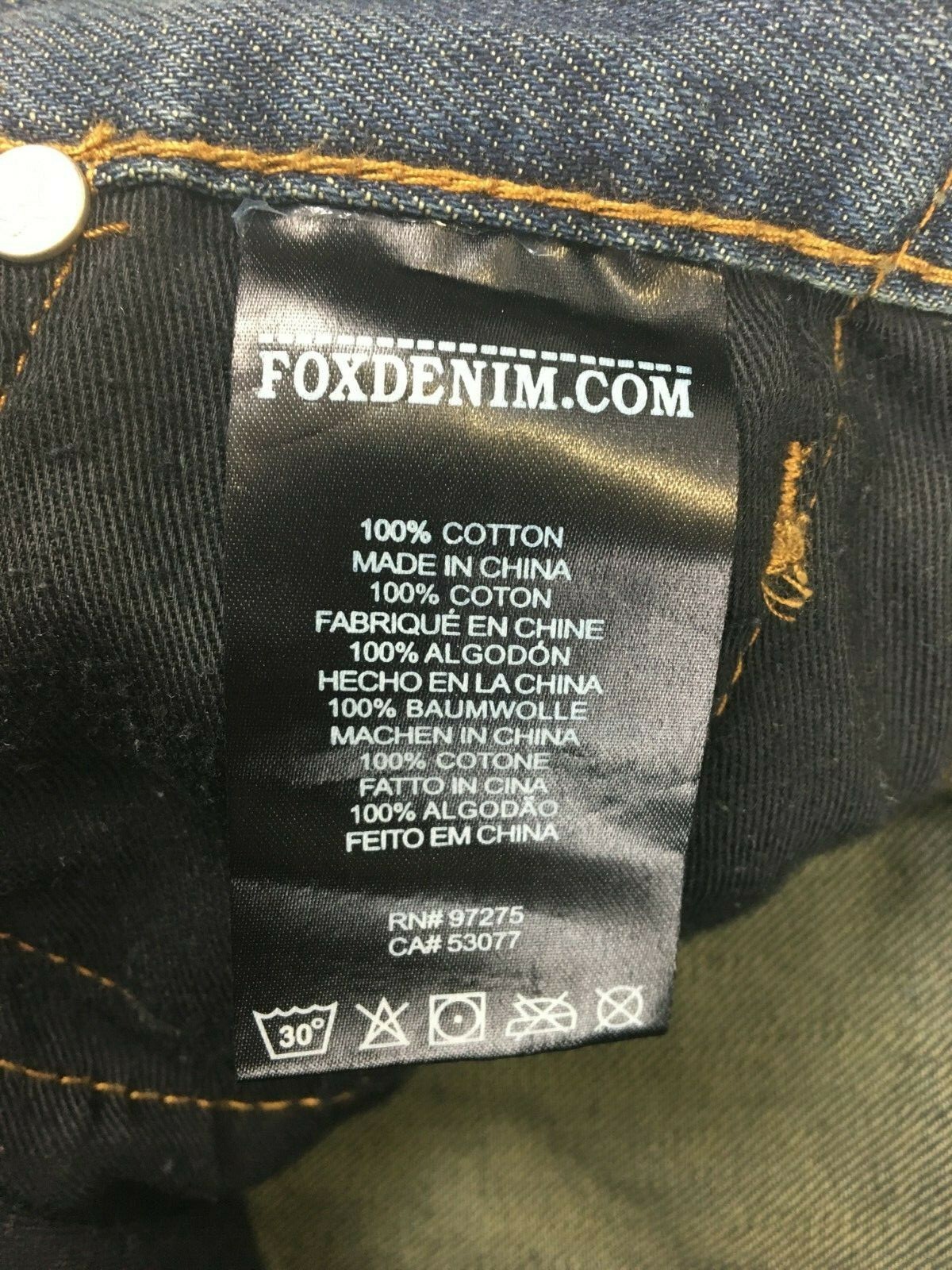 Black Denim Throttle Jeans 