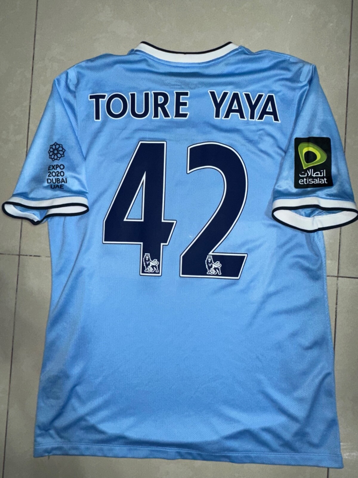 MANCHESTER CITY 2014 TOURE YAYA MATCH UNWORN SHIRT | eBay
