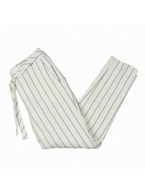 

DKNY Женские белые брюки в тонкую полоску с поясом для работы Petites, Белый, XC9PS401