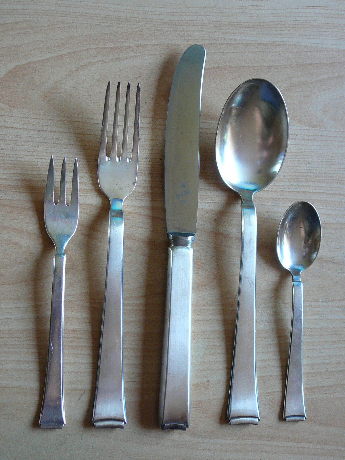 WMF - Besteck  2500  - Bauhaus - Entwurf - 6 Pers. - Silber 90 