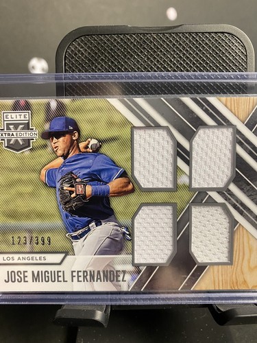 2017 Panini Elite Extra Jose Miguel Fernandez #QM-JMF (123