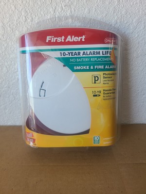 First Alert Slim Fire Smoke Alarm Photoelectric Sensor