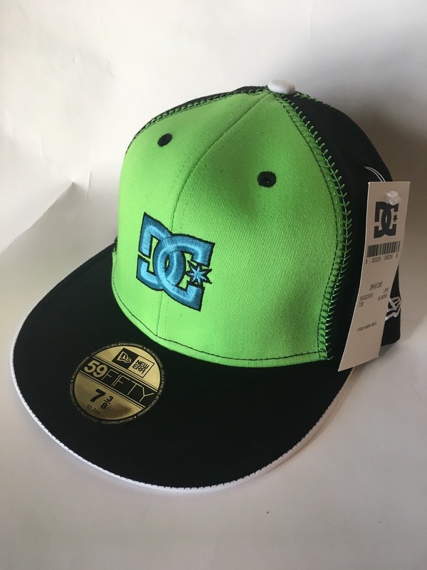 lime green dc hat