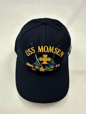 New The Corps USS Momsen DDG 92 Logo Blue Baseball Cap Hat One Size