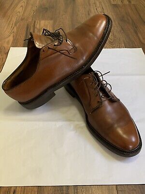 Florsheim Imperial Brown Cats Paw Derby Leather Shoes 93603 Plain Toe Size 11.5