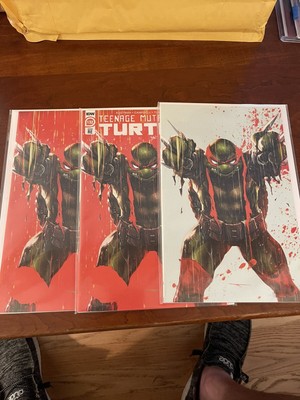 TMNT #132 ~ IVAN TAO ~ NEGATIVE VIRGIN VARIANT SET  NM  