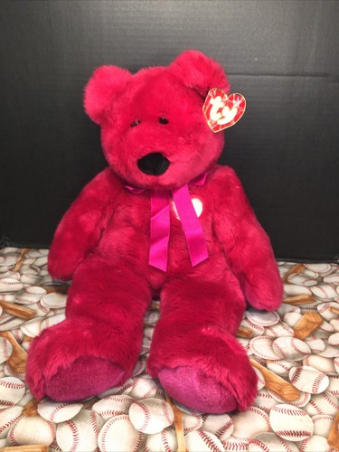 VGUC-VINTAGE- 22” 2001 Ty Beanie Buddies Valentina Bear