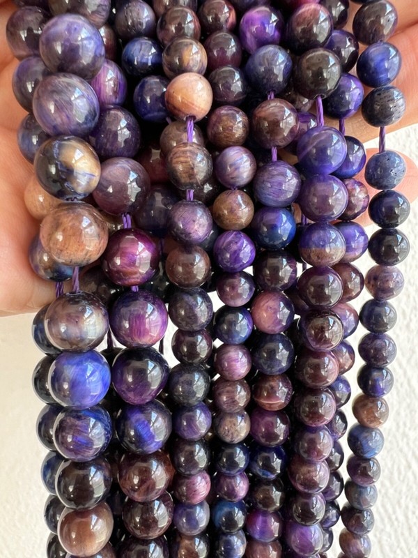 Blaue Sternenhimmel Tigerauge Edelstein Perlen Am Strang Naturstein In 6mm, 8mm