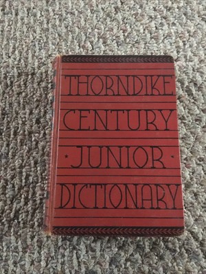 Antique Thorndike Century Junior Dictionary E.L. Thorndike 1935 hardback