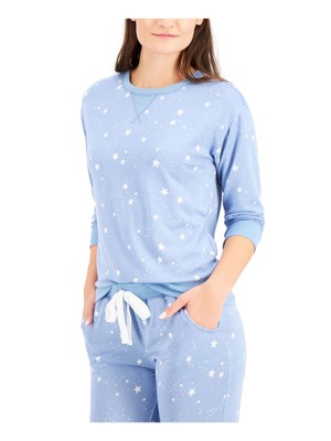 

Комплекты JENNI синего трикотажного пижамы с длинными рукавами и манжетами с принтом, размер, Синий