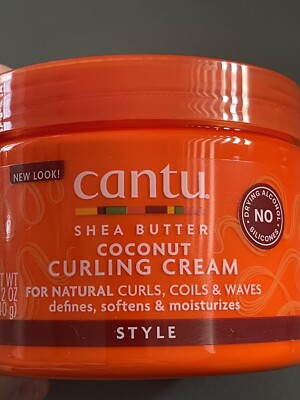 Cantu Coconut Curling Cream with Shea Butter for Natural Hair 12 Oz