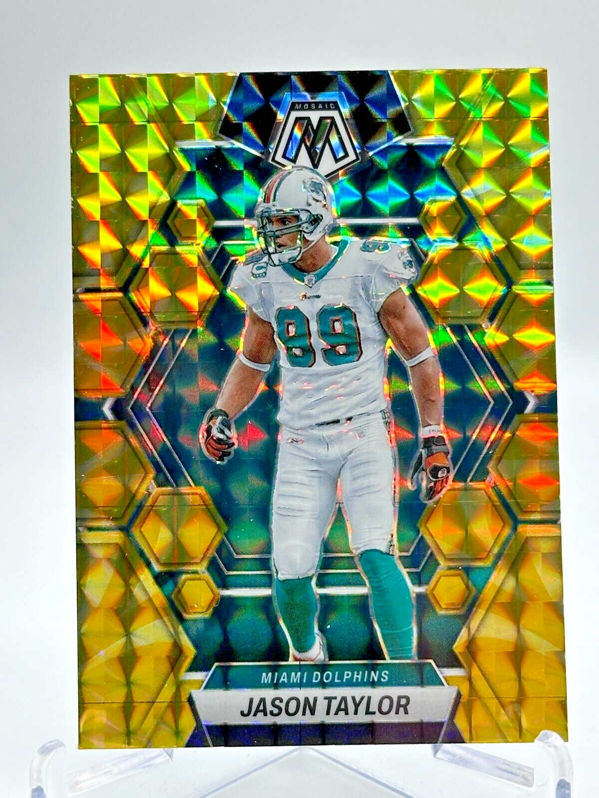 Jason Taylor REACTIVE YELLOW 2023 Panini Mosaic #149 | eBay