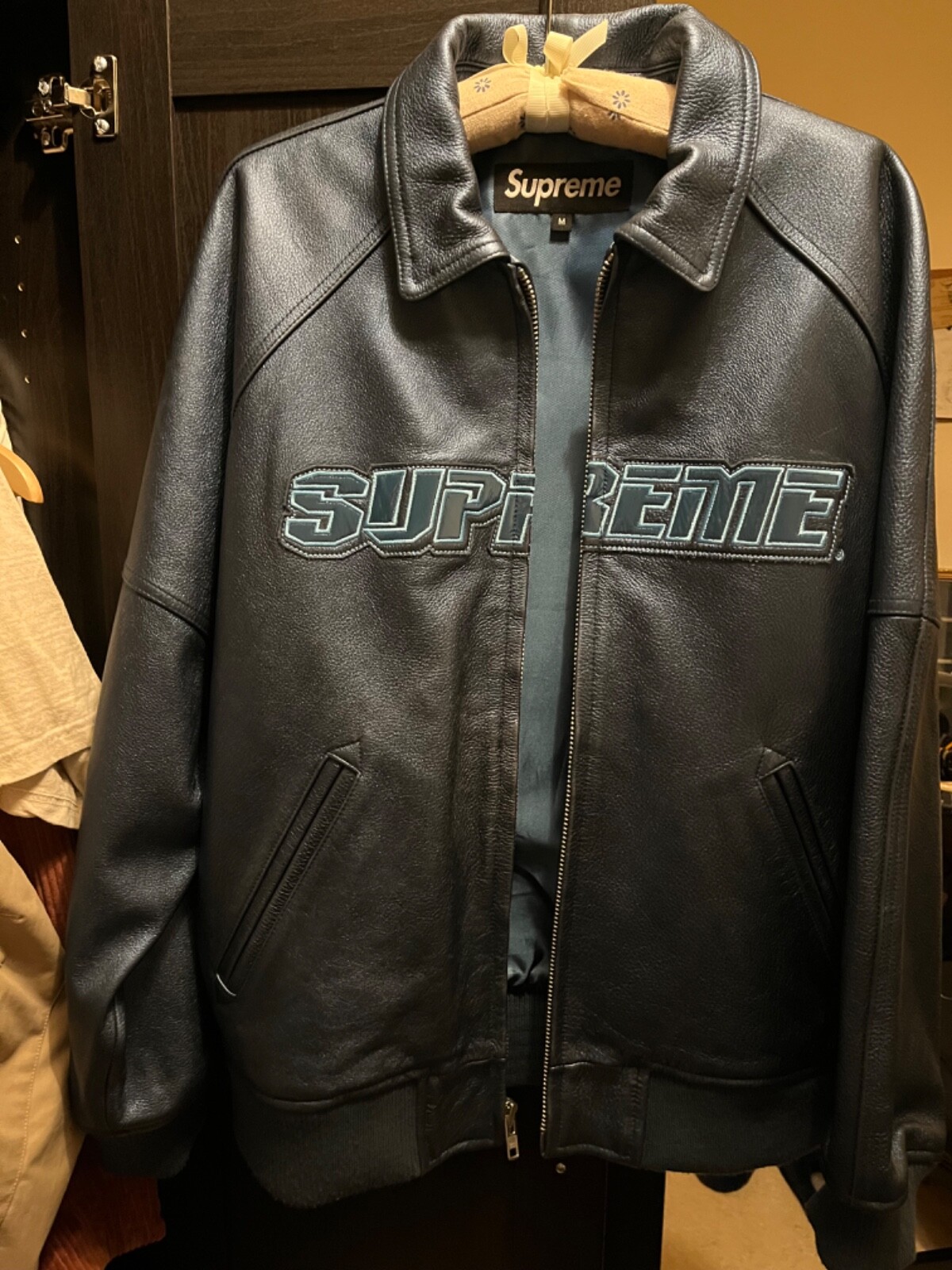Supremeレザージャケット/Silver Surfer Leather（Supreme