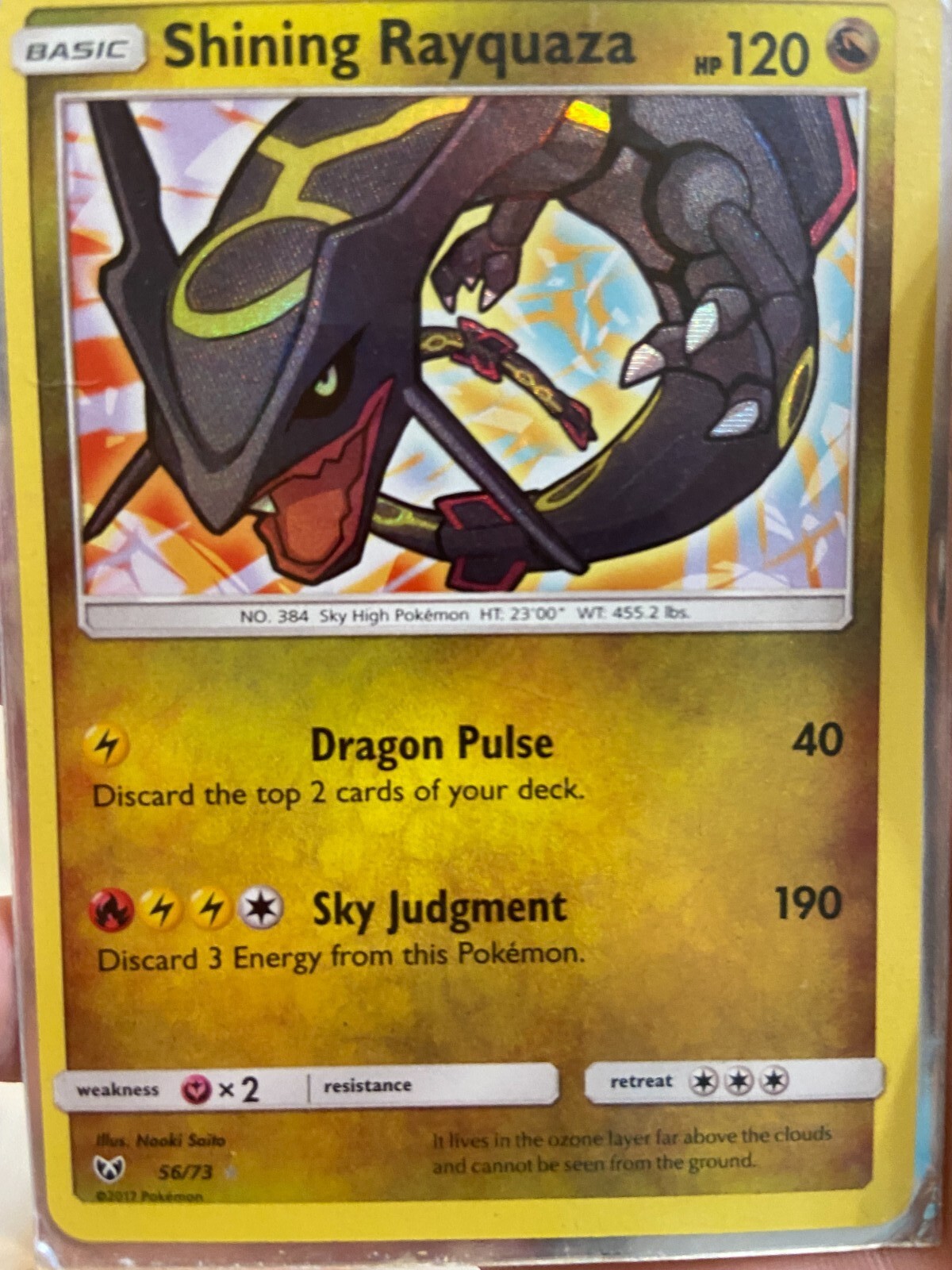 【CGC10】2017 ひかるレックウザ Shining Rayquaza Pokémon TCG Shining Rayquaza Shining Legends 56/73 Holo Shiny Rare