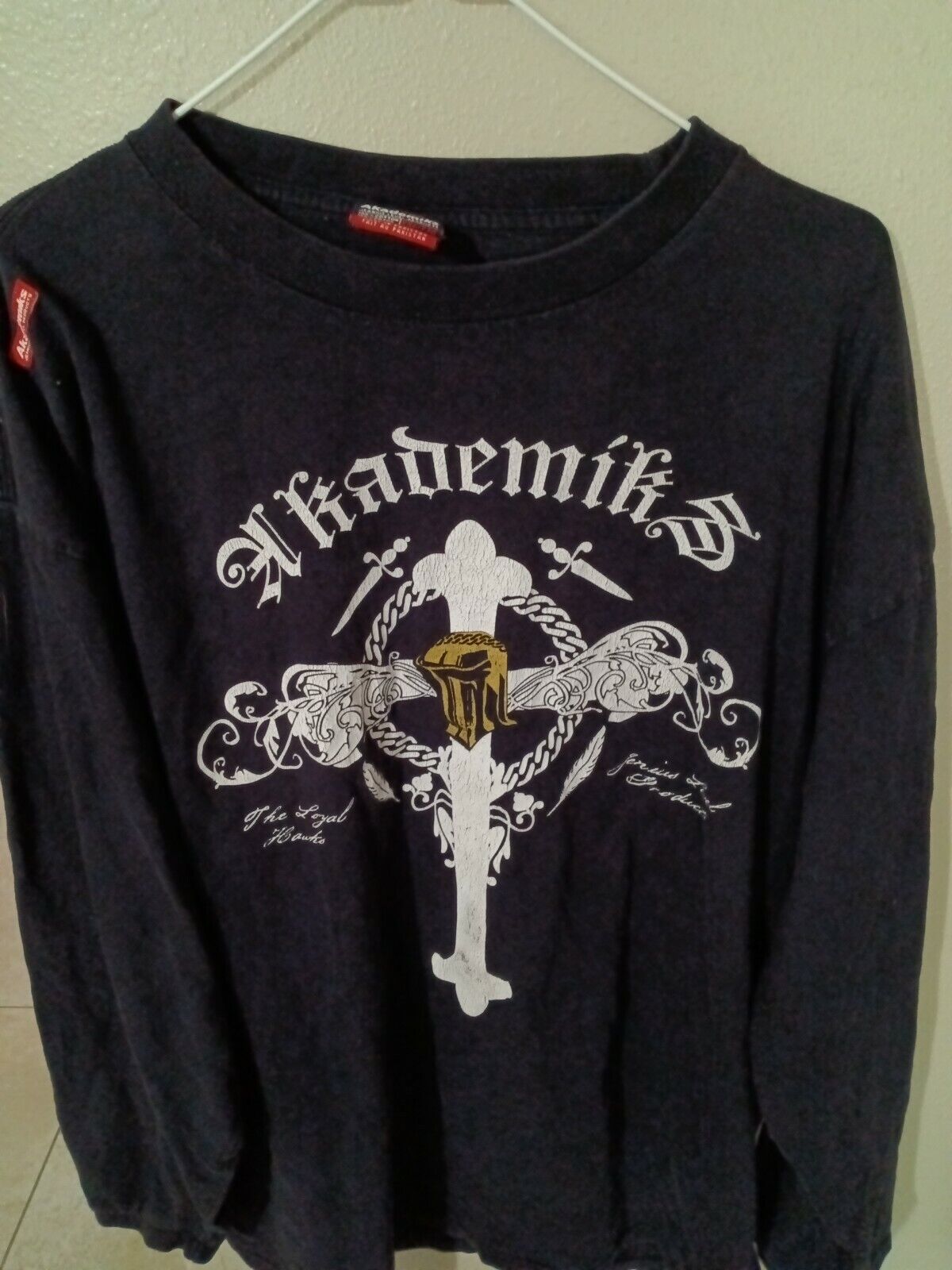 Akademiks Jeanius Level Products T-Shirt 2XL Long Sleeve Akademiks Jeanius Level Products T-Shirt 2XL Long Sleeve