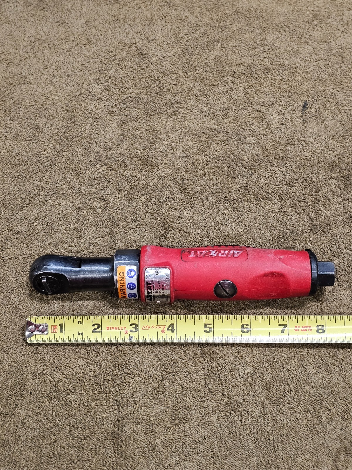 Aircat 800 Air Pneumatic Ratchet Wrench 1/4" Drive 380Rpm Automotive Tool