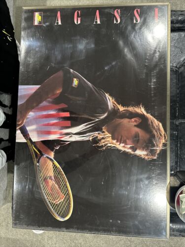NITF! ☆ Vintage ☆ Original ☆ NIKE Poster ☆ Andre Agassi NITF! ☆ Vintage ☆ Original ☆ NIKE Poster ☆ Andre Agassi