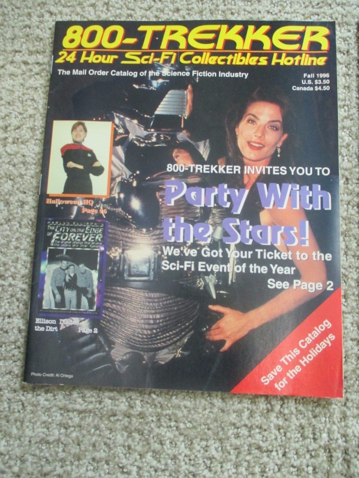 RARE (5) 800-TREKKER SCIENCE FICTION CATALOGS STAR TREK  3 LARGE 2 SMALL